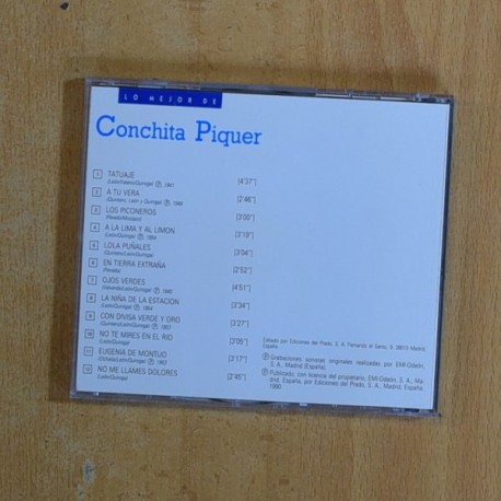 CONCHITA PIQUER - LO MEJOR DE CONCHITA PIQUER - CD