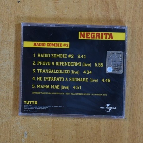 NEGRITA - RADIO ZOMBIE - CD