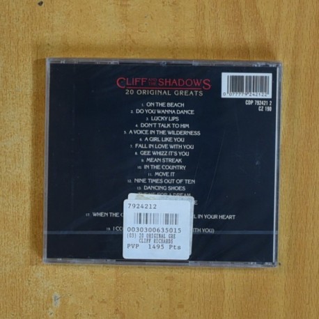 CLIFF AND THE SHADOWS - 20 ORIGINAL GREATS - CD