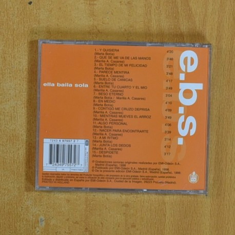 ELLA BAILA SOLA - EBS - CD