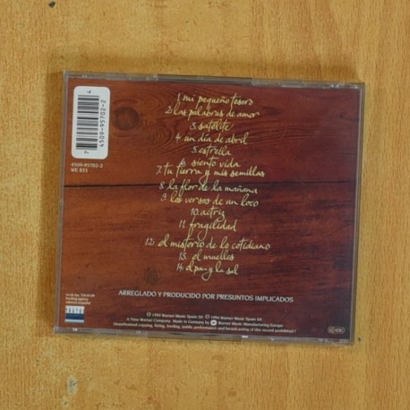 PRESUNTOS IMPLICADOS - EL PAN Y LA SAL - CD