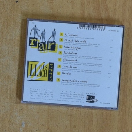 LLUIS LLACH - RAR - CD