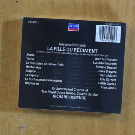 DONIZETTI - LA FILLE DU REGIMENT HIGHLIGHTS - CD