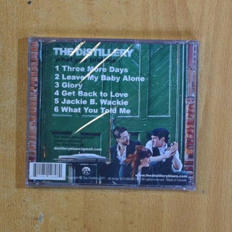 THE DISTILLERY - WHAT YOU TOLD ME - CD