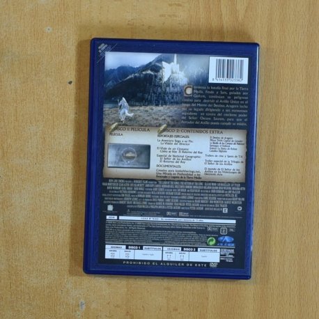 EL SEÑOR DE LOS ANILLOS EL RETORNO DEL REY - DVD