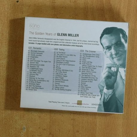 GLENN MILLER - THE GOLDEN YEARS OF GLENN MILLER - CD