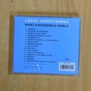 LOUIS ARMSTRONG - WHAT A WONDERFUL WORLD - CD