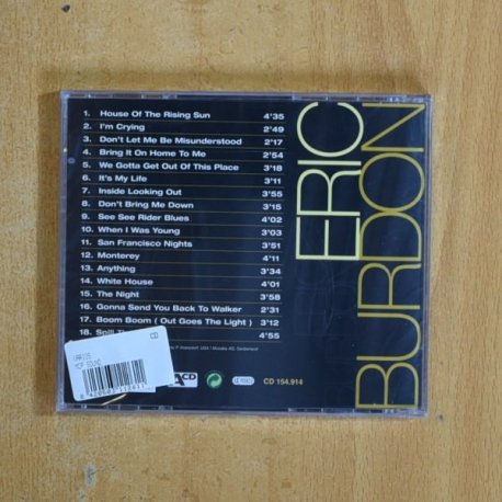 ERIC BURDON - ERIC BURDON - CD