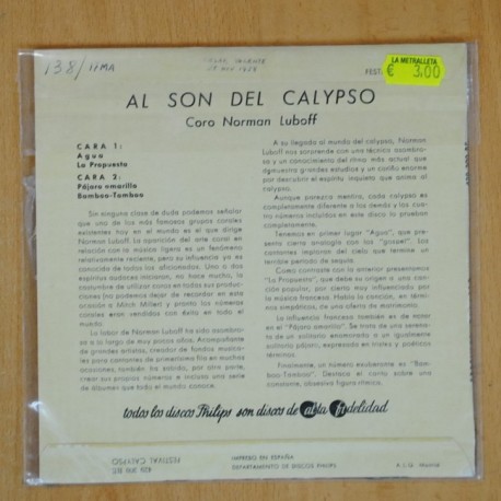 NORMAN LUBOFF - AGUA + 3 - EP