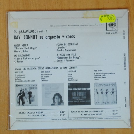 RAY CONNIFF - MAGIA NEGRA + 3 - EP
