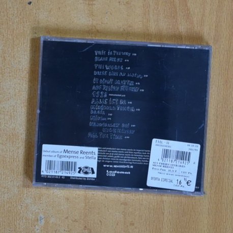 MENSE REENTS - AUS FREIEN STUCKEN - CD