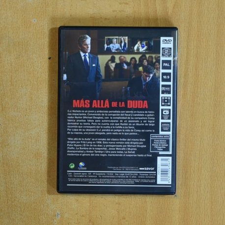 MAS ALLA DE LA DUDA - DVD
