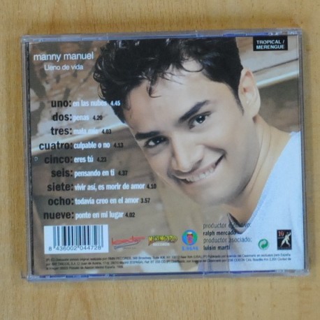 MANNY MANUEL - LLENO DE VIDA - CD
