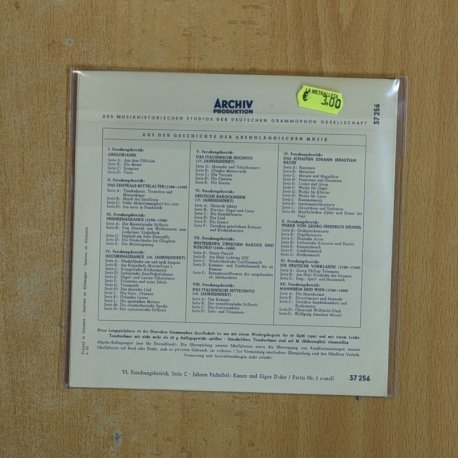 PACHELBEL - DEUTSCHE BAROCKMUSIK - EP