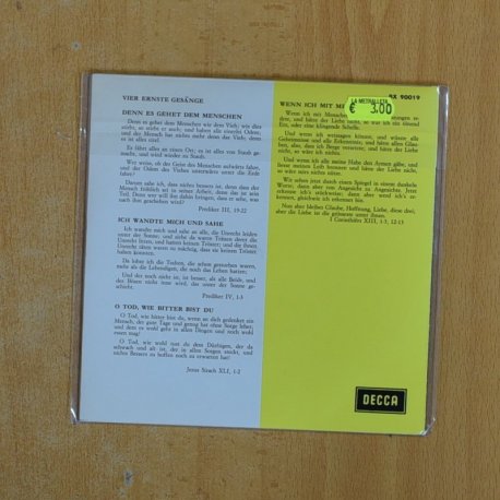 THE KATHLEEN FERRIER - MEMORIAL SERIES - EP