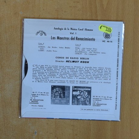 VARIOS - LOS MAESTROS DEL RENACIMIENTO - EP