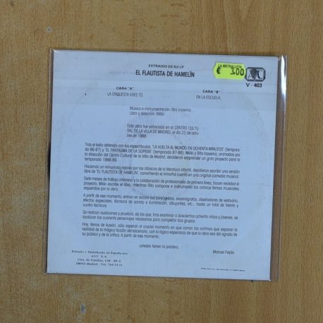 MILIKI Y RITA IRASEMA - EL FLAUTISMA DE HAMELIN - SINGLE