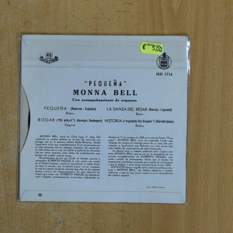 MONNA BELL - PEQUEÑA ROGAR - EP