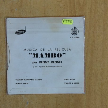 BENNY BENNET - MAMBO - EP