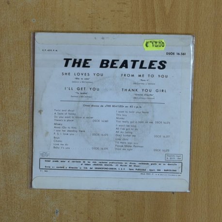 THE BEATLES - HITS - EP