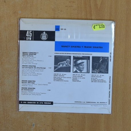 NANCY SINATRA / FRANK SINATRA - UNA TONTERIA + 3 - EP