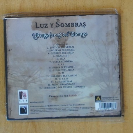 LUZ Y SOMBRAS - MENSAJEROS DEL TIEMPO - CD