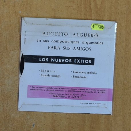 AUGUSTO ALGUERO - PARA SUS AMIGOS - EP