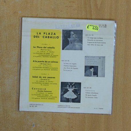 LA PAQUERA - LA PLAZA DEL CABALLO + 3 - EP