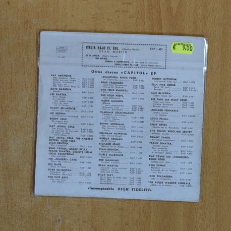 DEAN MARTIN - SUNNT ITALY + 3 - EP