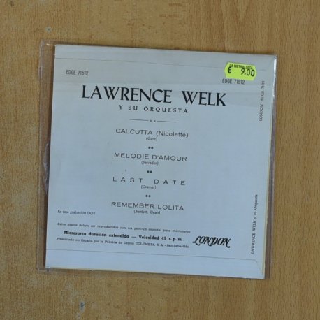 LAWRENCE WELK - CALCUTA + 3 - EP
