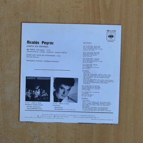 NICOLAS PEYRAC - ME PIDIO - SINGLE