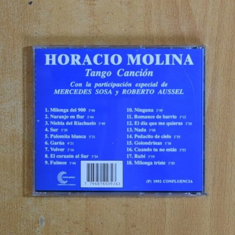 HORACIO MOLINA - TANGO CANCION - CD
