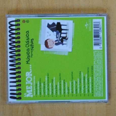 VARIOS - LA MEJOR MUSICA CLASICA PARA NIÑOS - CD