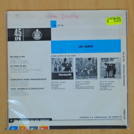 LES SURFS - EN UNA FLOR + 3 - EP