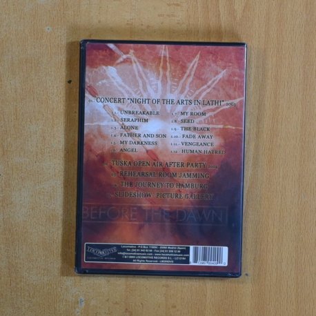 BEFORE THE DAWN - THE FIRST CHAPTER - DVD