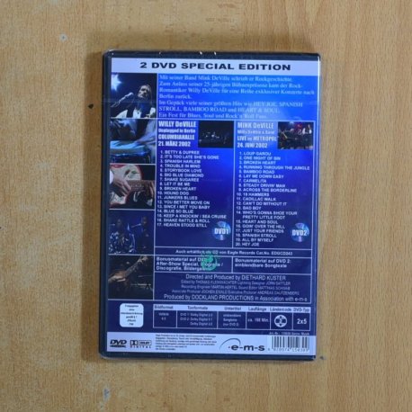 WILLY DEVILLE - THE BERLIN CONCERTS 2002 - DVD