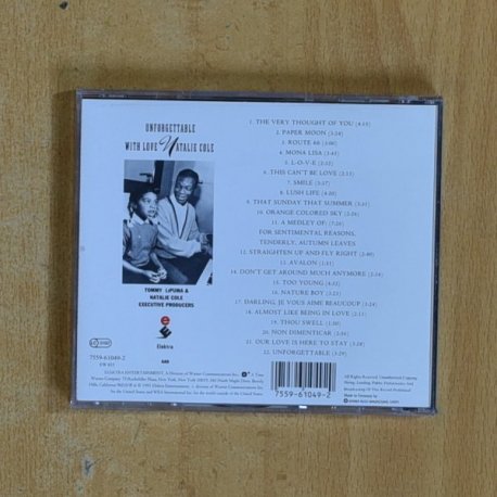 NATALIE COLE - UNFORGETTABLE WITH LOVE - CD