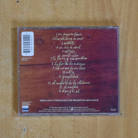 PRESUNTOS IMPLICADOS - EL PAN Y LA SAL - CD