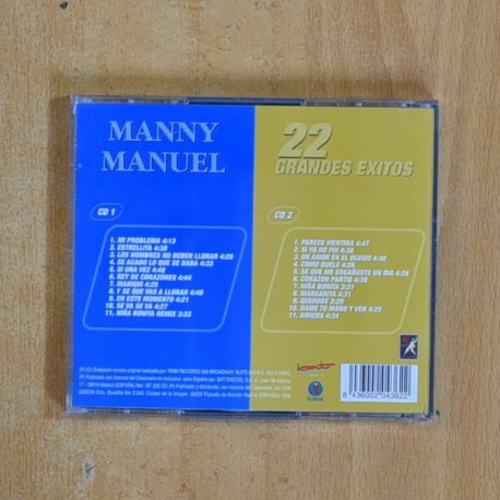 MANNY MANUEL - 22 GRANDES EXITOS - CD