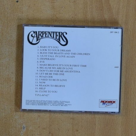 CARPENTERS - TREASURES - CD