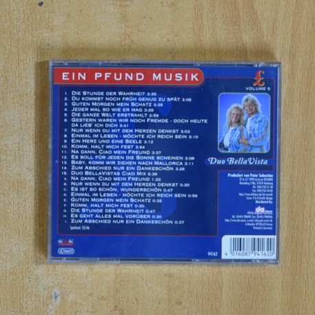 DUO BELLA VISTA - EIN PFUND MUSIK - CD