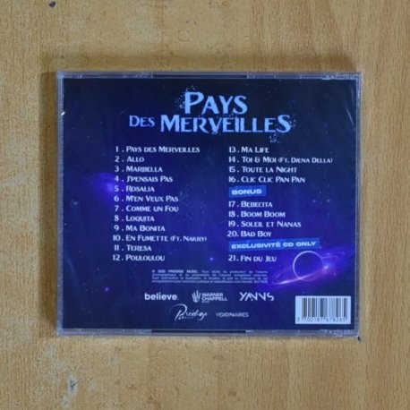 YANNS - PAYS DES MERVEILLES - CD