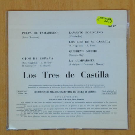 LOS TRES DE CASTILLA - PULPA DE TAMARINDO + 5 - EP