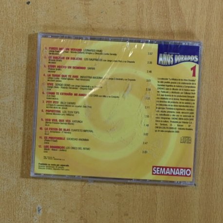 VARIOS - LA MUSICA DE LOS AÑOS DORADOS 1 - CD