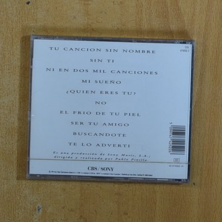PLATON - TU CANCION SIN NOMBRE - CD