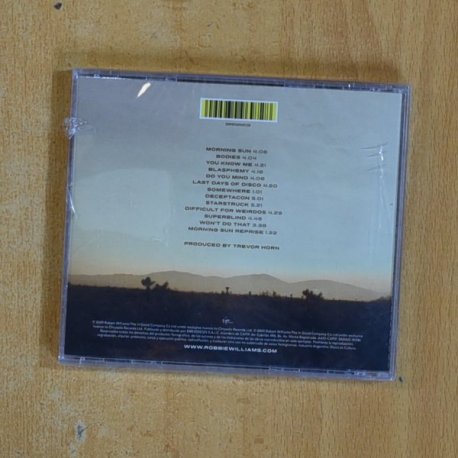 ROBBIE WILLIAMS - REALITY KILLED THE VIDEI STAR - CD