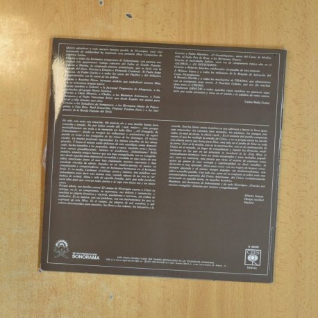 CARLOS MEJIA GODOY - MISA CAMPESINA NICARAGUENSE - GATEFOLD LP