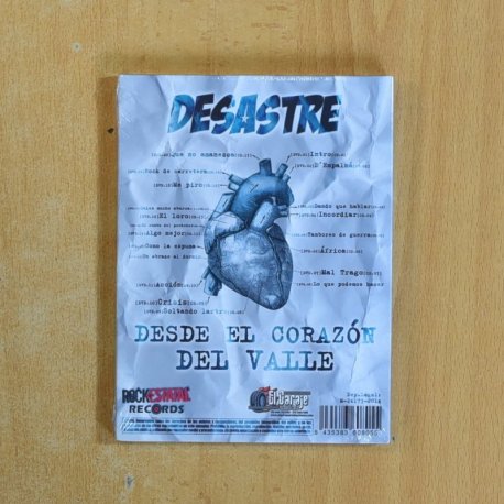 DESASTRE DESDE EL CORAZON DEL VALLE - DVD