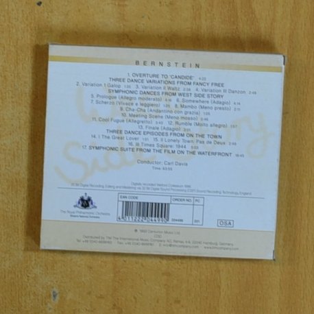 BERNSTEIN - WEST SIDE STORY - CD