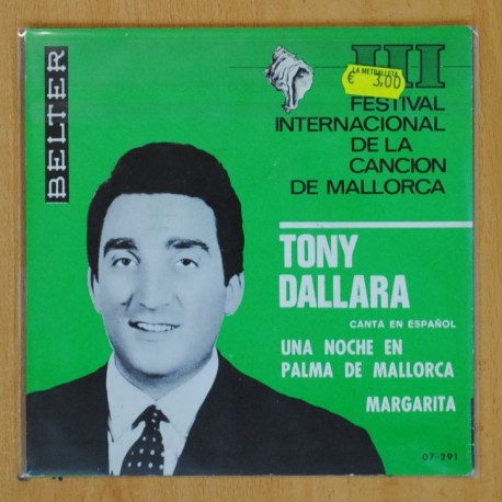 TONY DALLARA - UNA NOCHE EN PALMA DE MALLORCA / MARGARITA - SINGLE